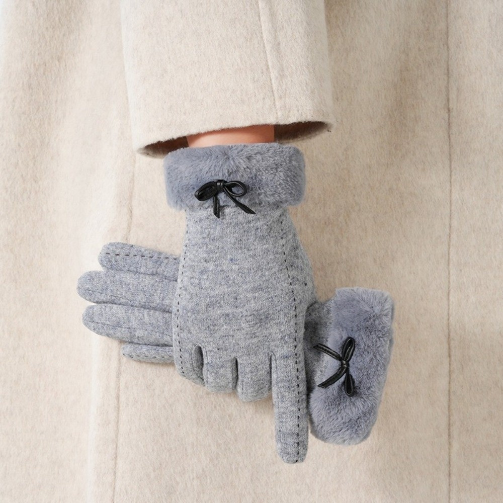 Wool Glove Lined - Guanti invernali da donna, foderati in