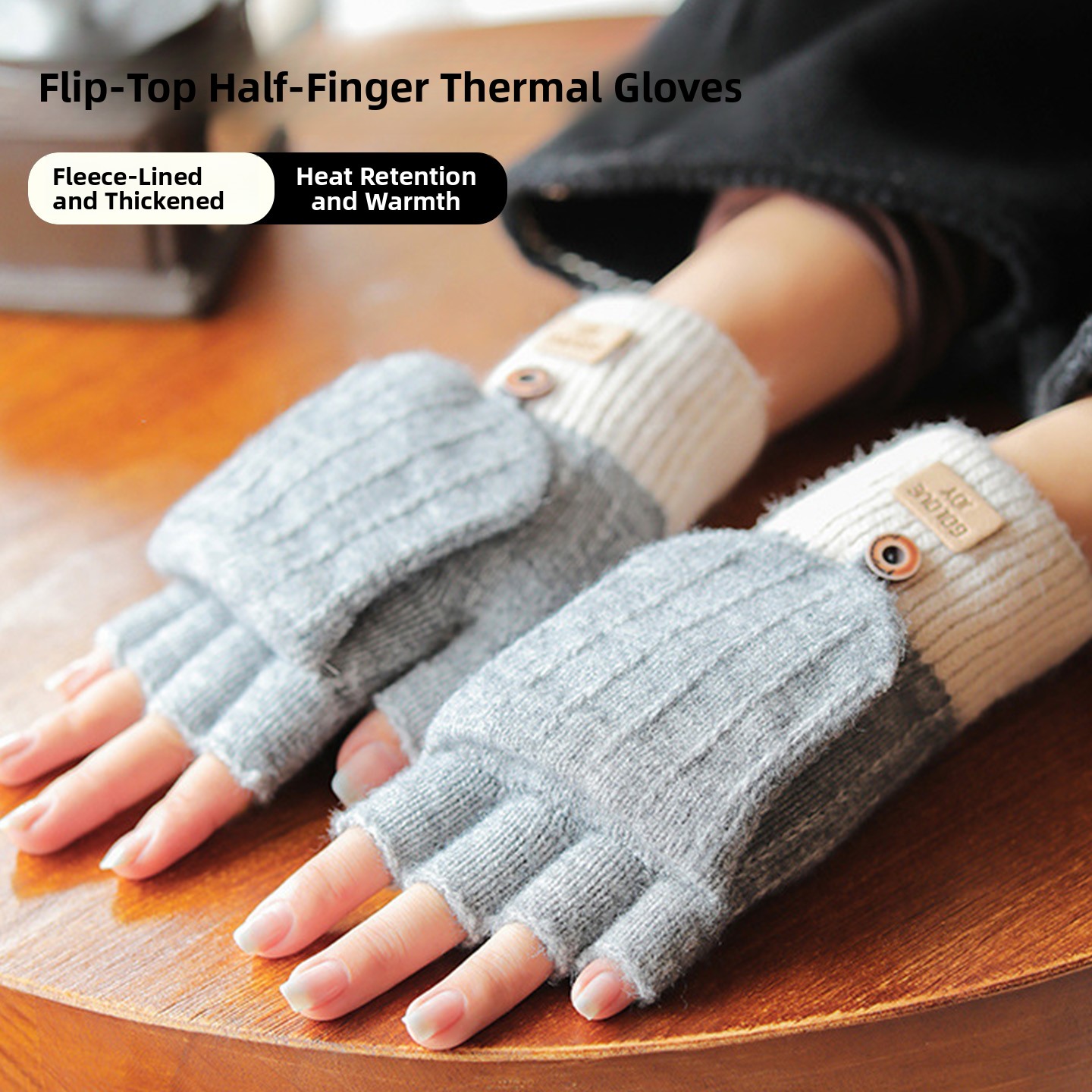 Wool Glove Lined - Guanti invernali da donna, foderati in